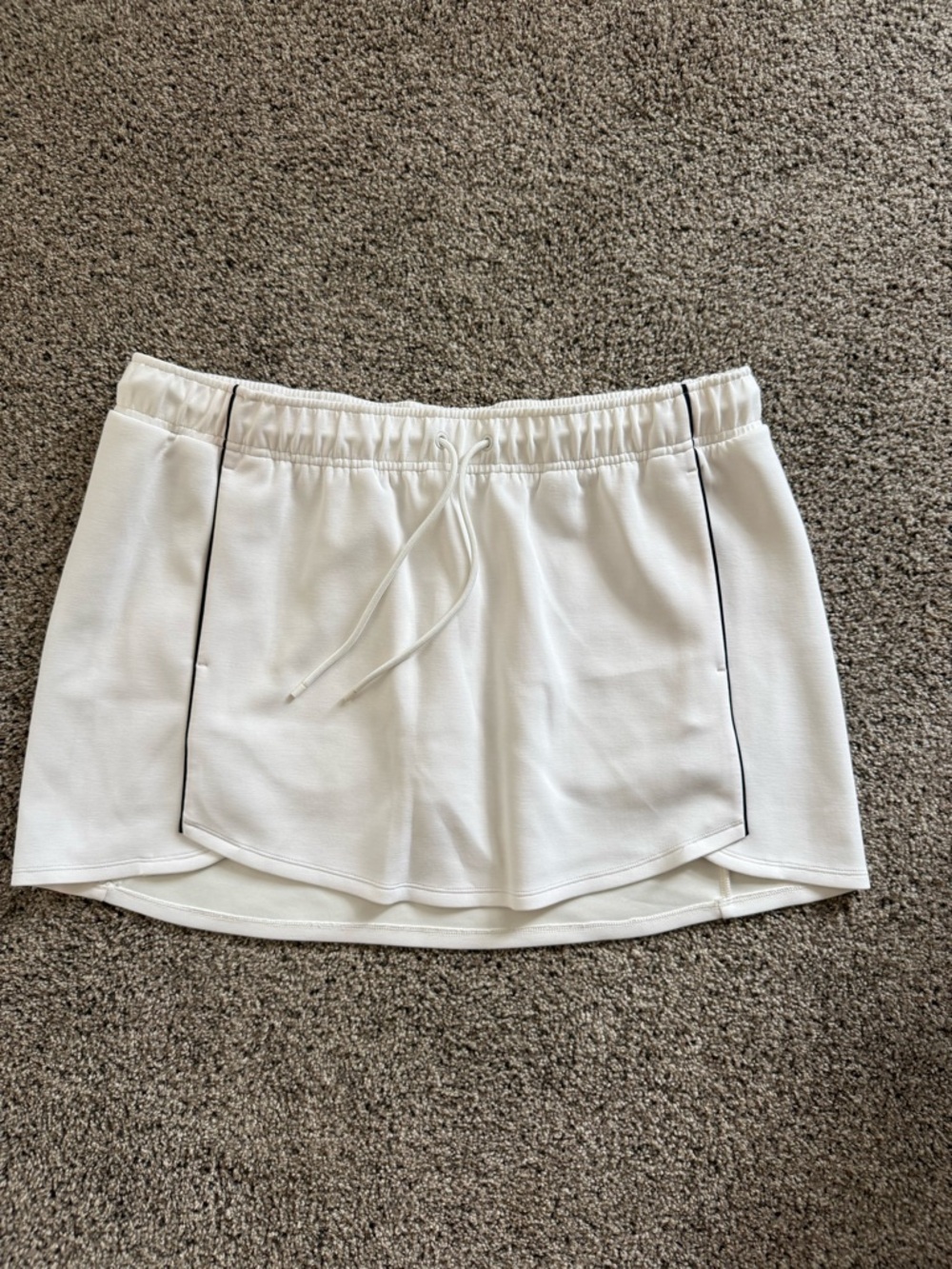 all in motion White Athletic Skort with Black Piping